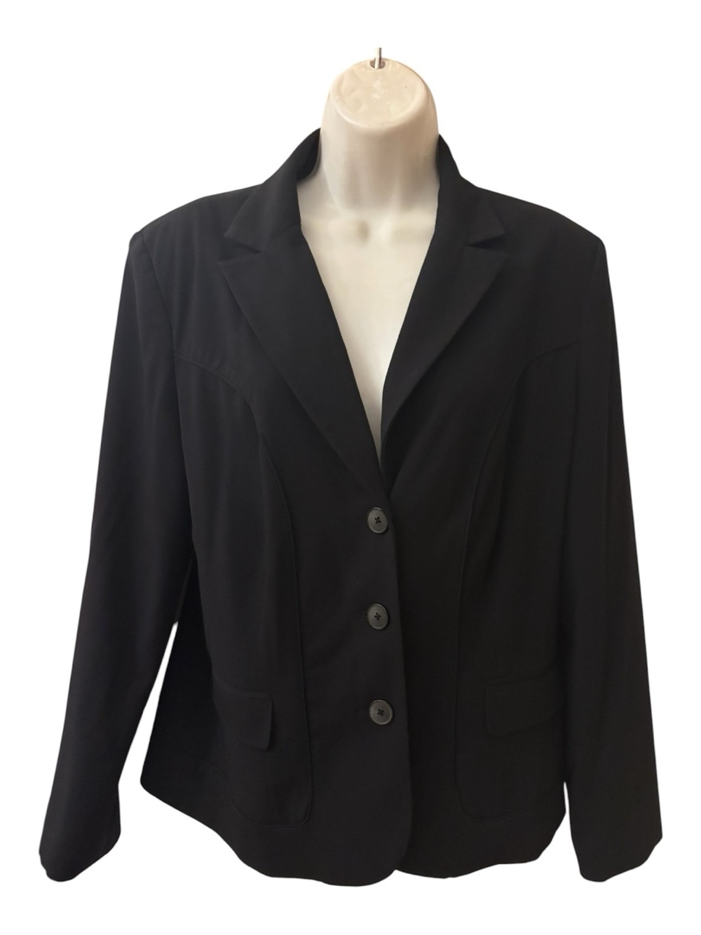 Apt. 9 Black Tailored Single-Breasted Blazer